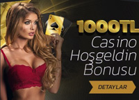 1000 TL casino ilk üyelik bonusu alın!